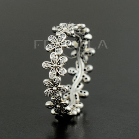Кольцо Pandora - "Сверкающие маргаритки" (90934CZ) - Изображение 1