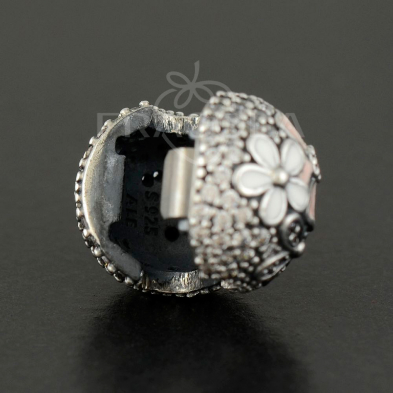 Клипса Pandora - "Цветы" (792084CZ) - Изображение 2