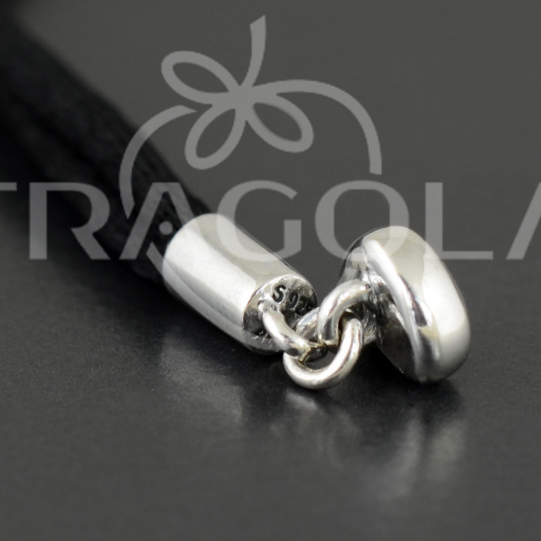 Текстильный браслет Pandora, черный (590749CBK-S) - Изображение 2