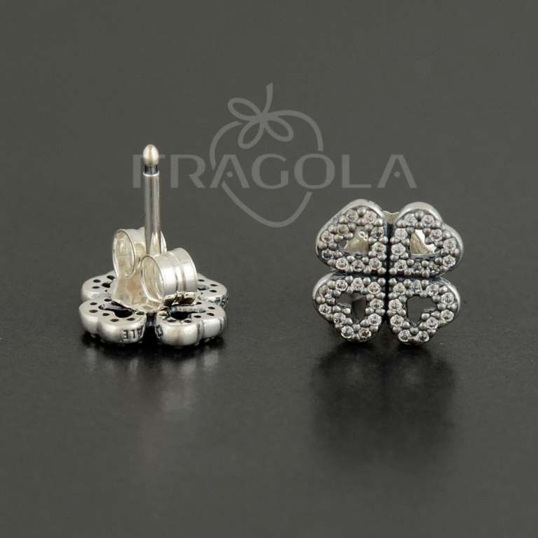 Серьги Pandora - "Лепестки любви" (290626CZ) - Изображение 2