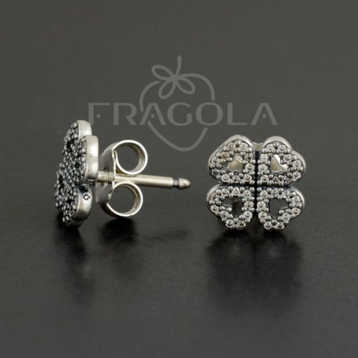 Серьги Pandora - "Лепестки любви" (290626CZ) - Изображение 1
