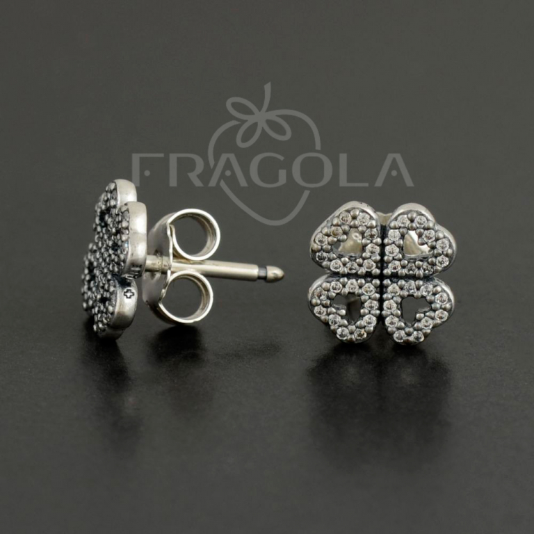 Серьги Pandora - "Лепестки любви" (290626CZ) - Изображение 1