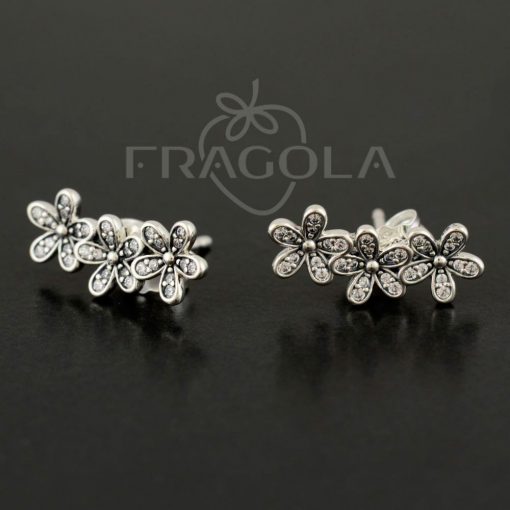 Серьги Pandora - "Ослепительные маргаритки" (290744CZ) - Изображение 1
