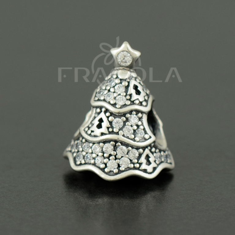 Шарм Pandora - "Сверкающая елка" (791765CZ) - Изображение 1