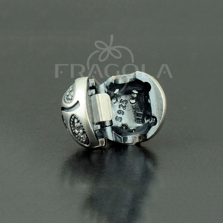 Клипса Pandora - "Сверкающие листья" (791416CZ) - Изображение 2