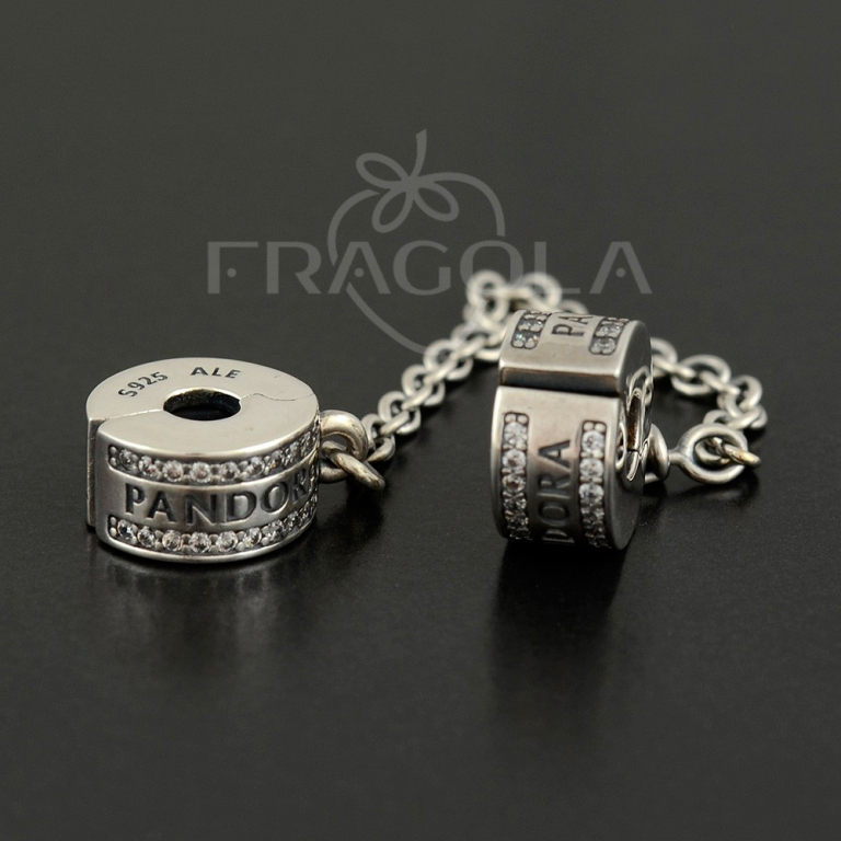 Защиная цепочка с логотипом - "PANDORA" (792057CZ) - Изображение 2
