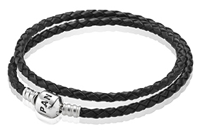 Double Woven Leather Bracelet